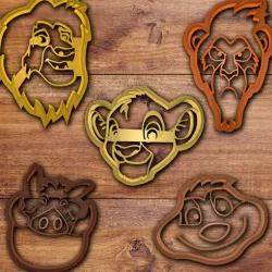 The Lion king cookie cutter set