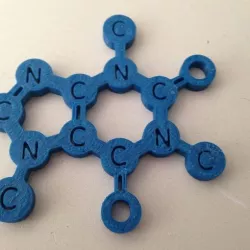 This is the caffeine molecule, you can use it as a coffee mug placemat