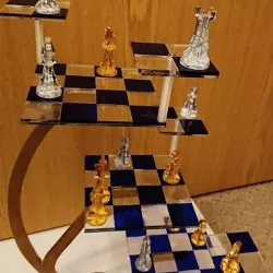 Three-dimensional chess (Laser cut)