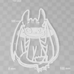 toothless dragon cookie cutter