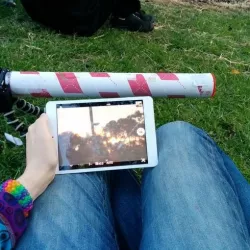 Tubescope: $0-20 Refractor Telescope with camera mount