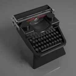 Typewritter Cherry MX custom Keycap 3D print model