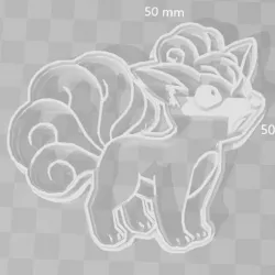 Vulpix pokemon cookie cutter