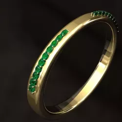 Wedding Ring with 10 Diamonds