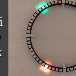 Wi-Fi Round LED Clock
