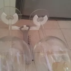 Wine Glass Holder - Crab Design - One Piece