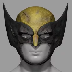 Wolverine Helmet Mask Marvel Comic Stl File Cosplay 3D Print Model