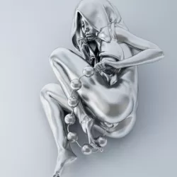 WOMAN WITH BEADS