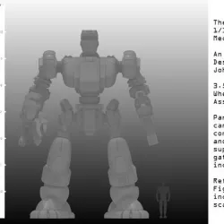 1/100th Scale Defender Mech