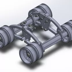 1/14 Scale Semi Trailer Suspension and Wheels