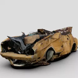 1/64 Crushed Classic Mustang