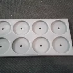 25mm round plain sabot movement tray