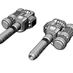 28mm Carapace Melta Gun For Smaller Knight