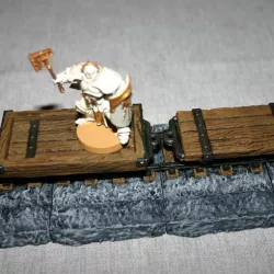 28mm D&D Flatbed Mine Wagon
