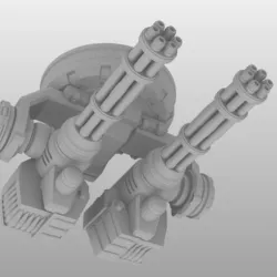 28mm Suppressive Gatling Cannon Turret