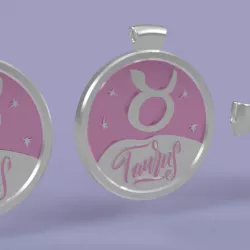 3 IN 1. COIN, BANGLE AND KYLON WITH THE TAURUS.