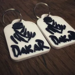3D Dakar keychain