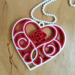 3D printed Quilling Heart