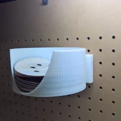 5" sanding disc pegboard holder