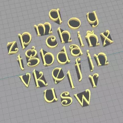 ABC Stamp Harrington - Alphabet - Case Letter