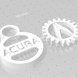 ACURA GEAR KEY CHAIN