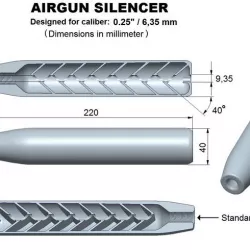 Air gun silencer superior caliber 25