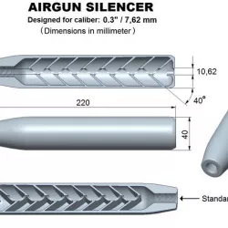 Air gun silencer superior caliber 30