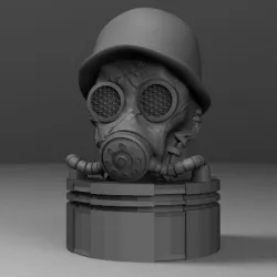 antique gas mask