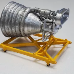 Apollo F1 Rocket Engine on Stand