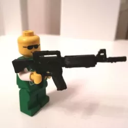 AR-15 - assault rifle for toy building set type LEGO