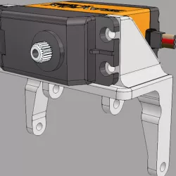 Axial AR44 Axle Servo Mount