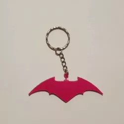 Batman vs. Superman lithophane keychain