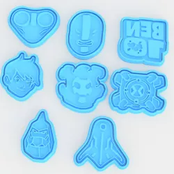 Ben 10 cookie cutter set of 8