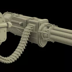 Big gatling for scavenger bird to punish foes