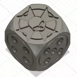 Black Templar 12mm Ring dice for Wargaming 40k