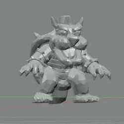 Bowser lowpoly