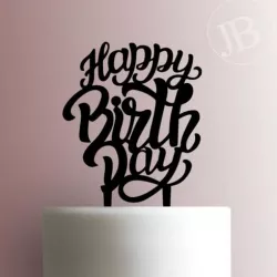 Cake topper happy birthday