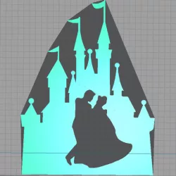 Castle castel disney cinderella cinderella - 2D