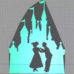 Castle castel disney mary poppins - 2D