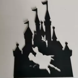Castle castel disney Peter Pan Wendy Fairy Tinker Bell - 2D