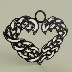Celtic heart medal