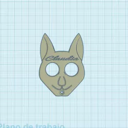 Claudia protector keychain