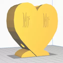 COUPLE HEART TOOTHBRUSH HOLDER - MR MR