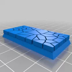 Cracked paving / Lava effect square bases for Dungeon saga, Kingd of war, Warhammer fantasy battle etc