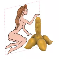 dildo dick royal rod lord boobs gift 3d print cnc