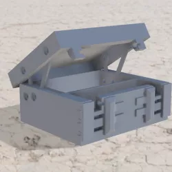 DND treasure box slide latch lever hinge.