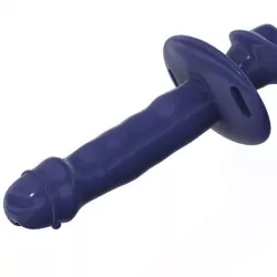 Double-Cock Lockable Realistic Penis Mouth Gag Plug with Adjust Strap SM bondage 03-03 3d print