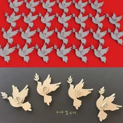 DOVE EASTER 3d letters STL file