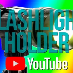 Flashlight Holder to mount on a tripod or lightstand