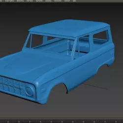 Ford Bronco 1974 Body for print